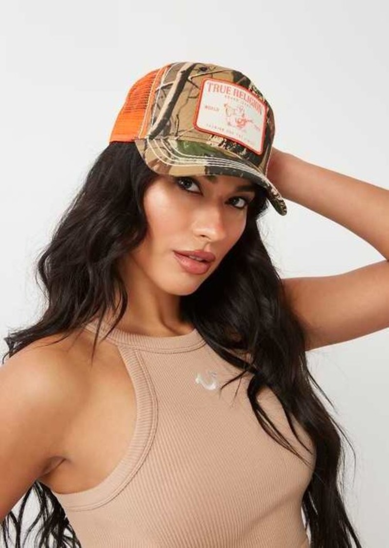 True Religion Buddha Trucker Hat