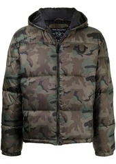 True Religion camouflage-print puffer jacket