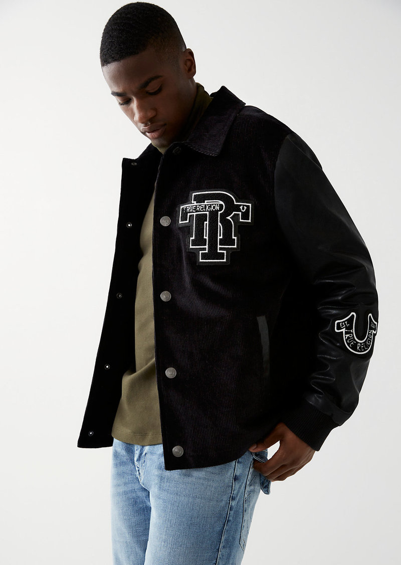 Collared on sale varsity jacket