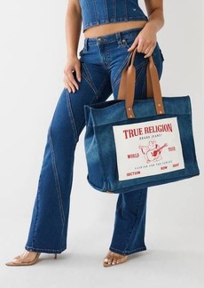 True Religion Denim Logo Tote Bag