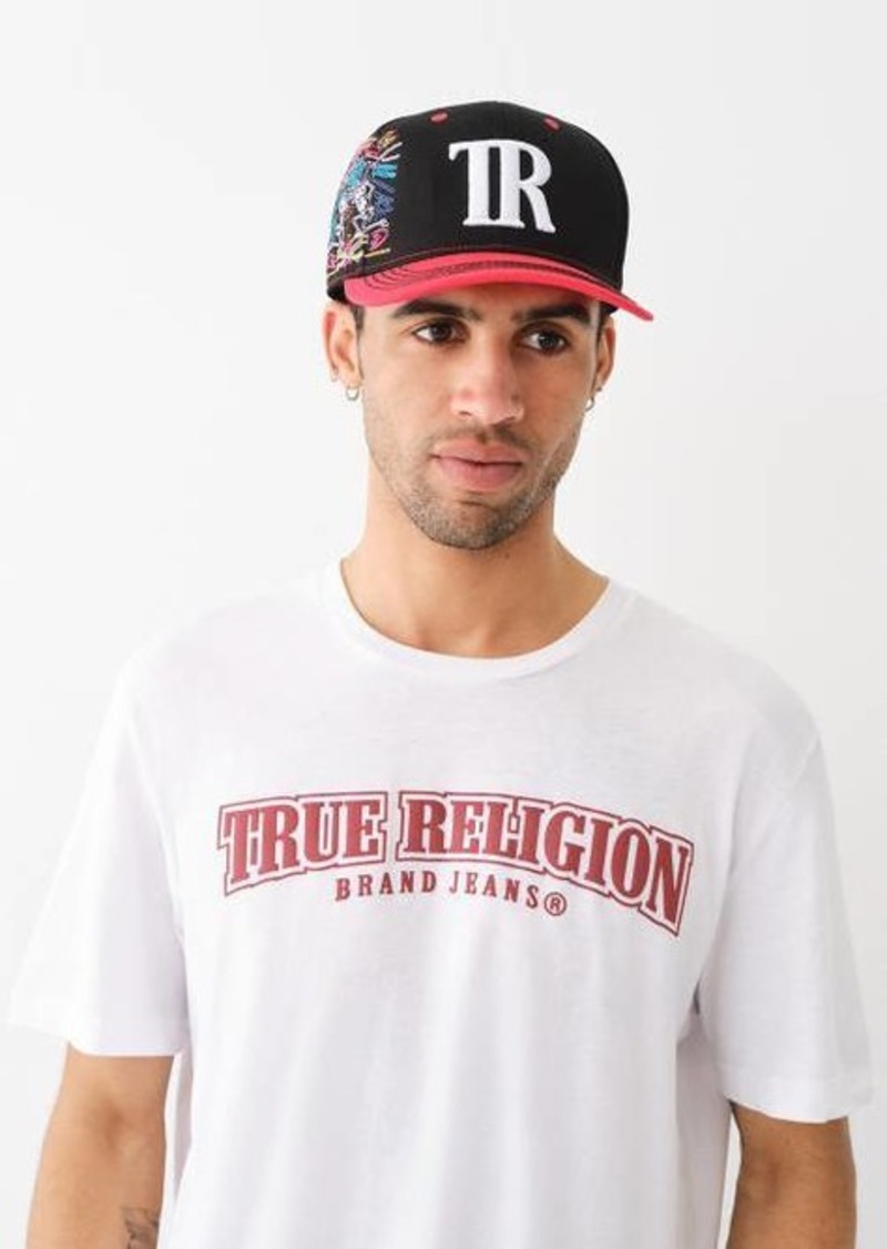 True Religion Embroidered Big T Baseball Hat