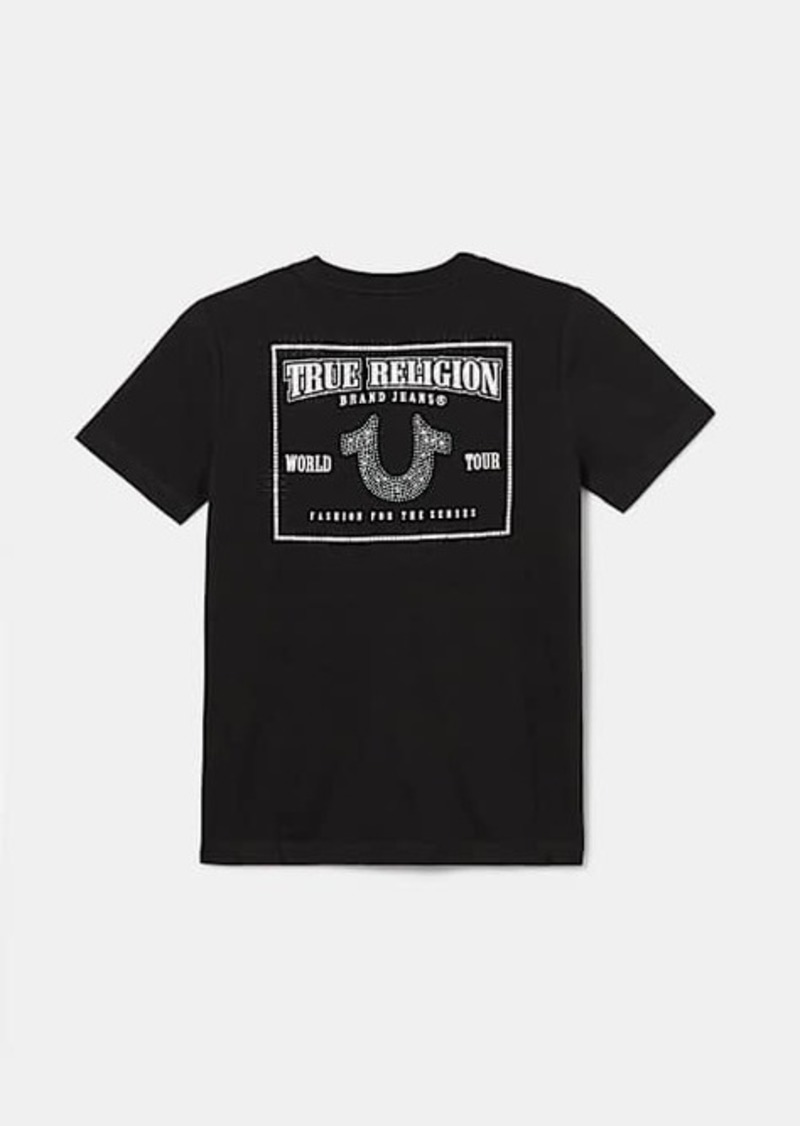 True Religion Girls Crystal Logo T-Shirt