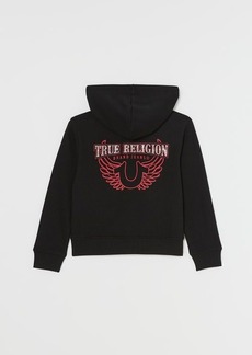 True Religion Girls Crystal Logo Zip Hoodie