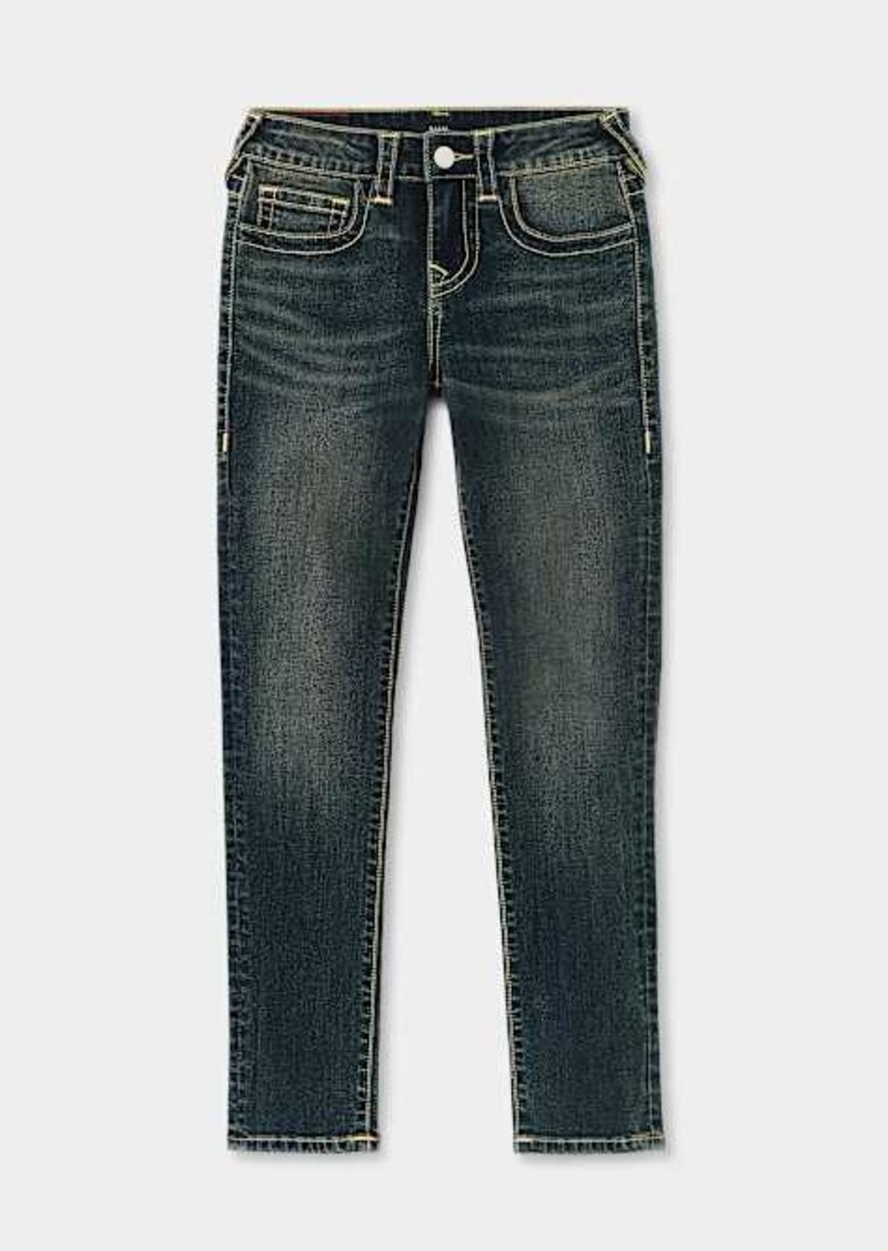 True Religion Girls Halle Rope Stitch Skinny Jean