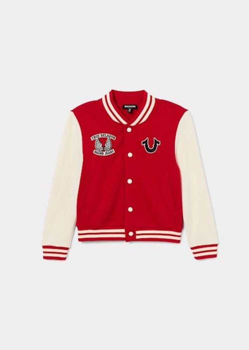 True Religion Girls Logo Varsity Jacket