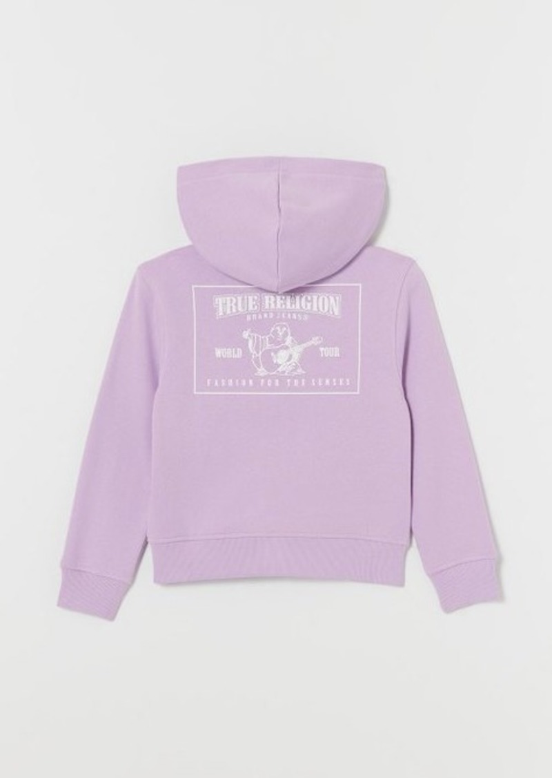 True Religion Girls Stitch Logo Zip Hoodie