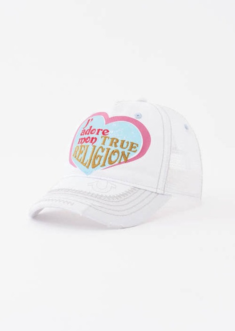 True Religion J'adore Mon Trucker Hat