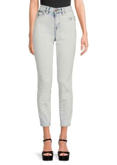 True Religion Jennie Mid Rise Faded Ankle Jeans