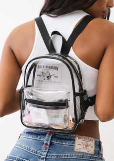 True Religion Logo Clear Backpack