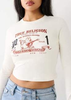 True Religion Long Sleeve Logo Baby Tee