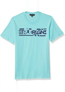True Religion Men Short Sleeve Crew Neck Cotton T-Shirt In Mint