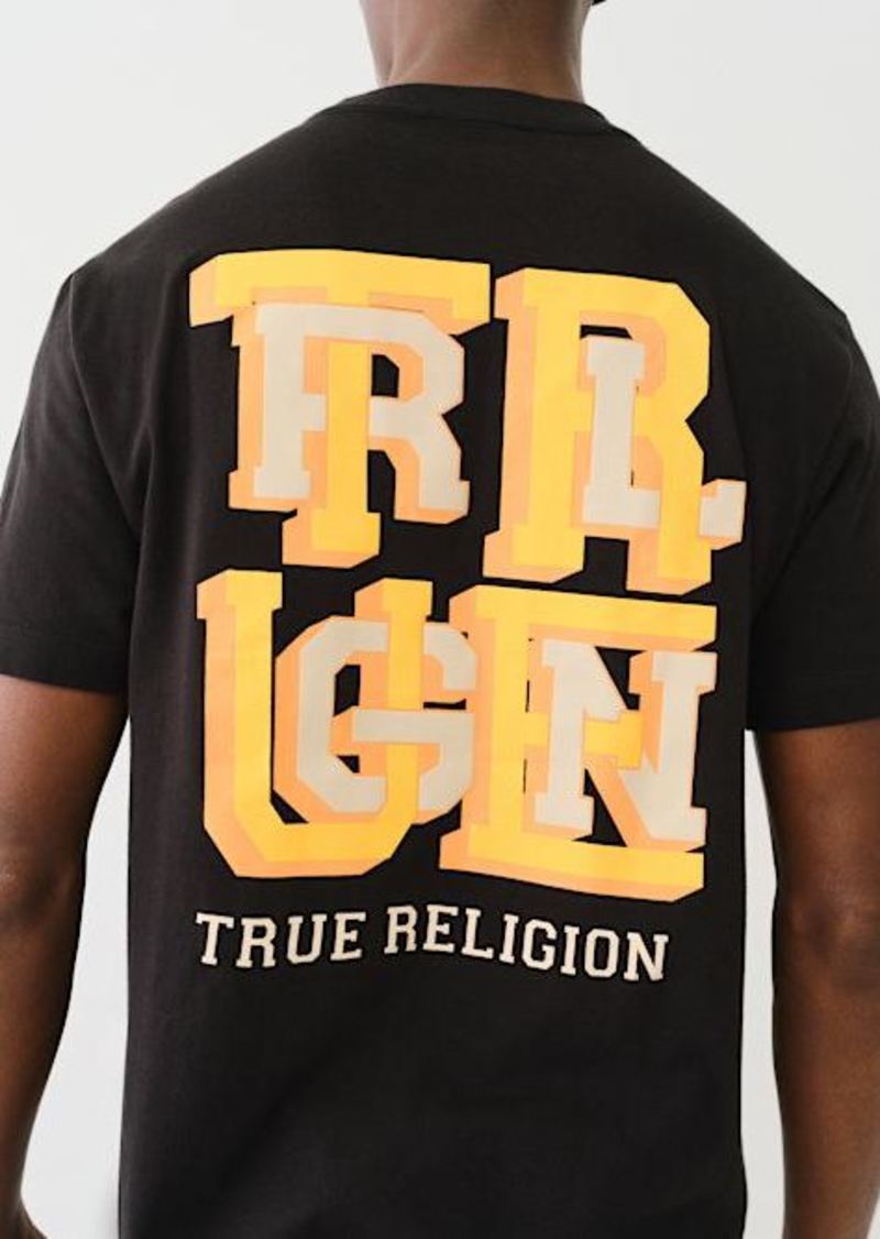 True Religion Men's 3D Letter T-Shirt