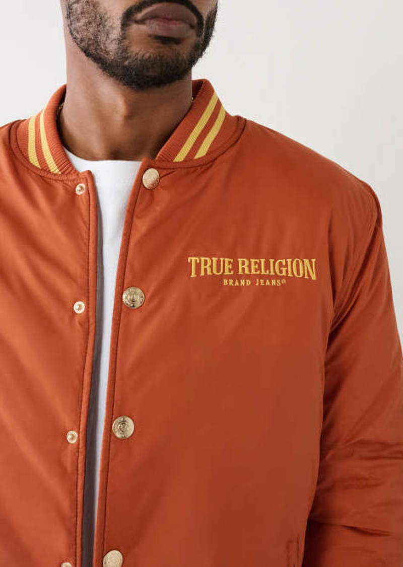 True Religion Men's Arched TR Bomber Jacket
