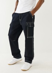 True Religion Men's Baggy Big T Denim Cargo Pant