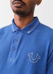 True Religion Men's Big T Embroidered Polo Shirt