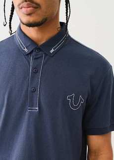 True Religion Men's Big T Embroidered Polo Shirt