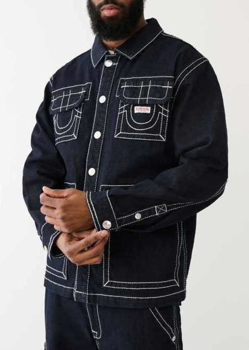 True Religion Men's Big T Utility Shacket