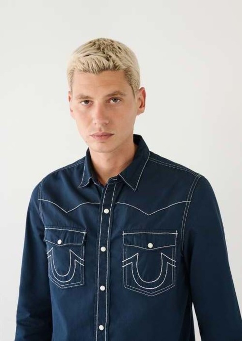 True Religion Men's Big T Western Shirt