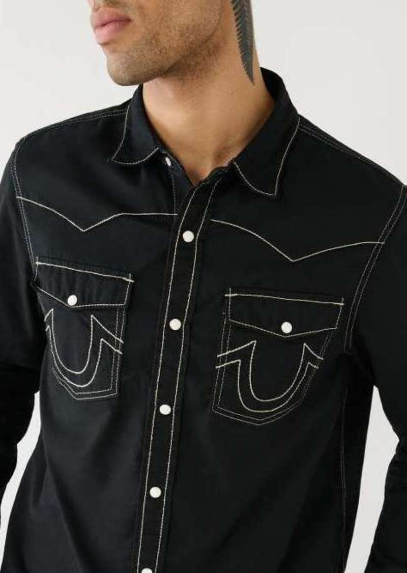 True Religion Men's Big T Western Shirt