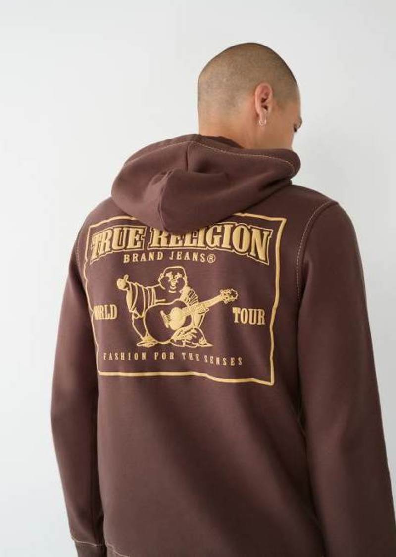 True Religion Men's Big T Zip Hoodie