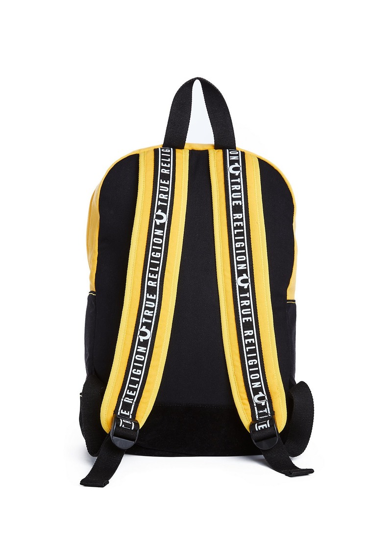 true religion backpack yellow