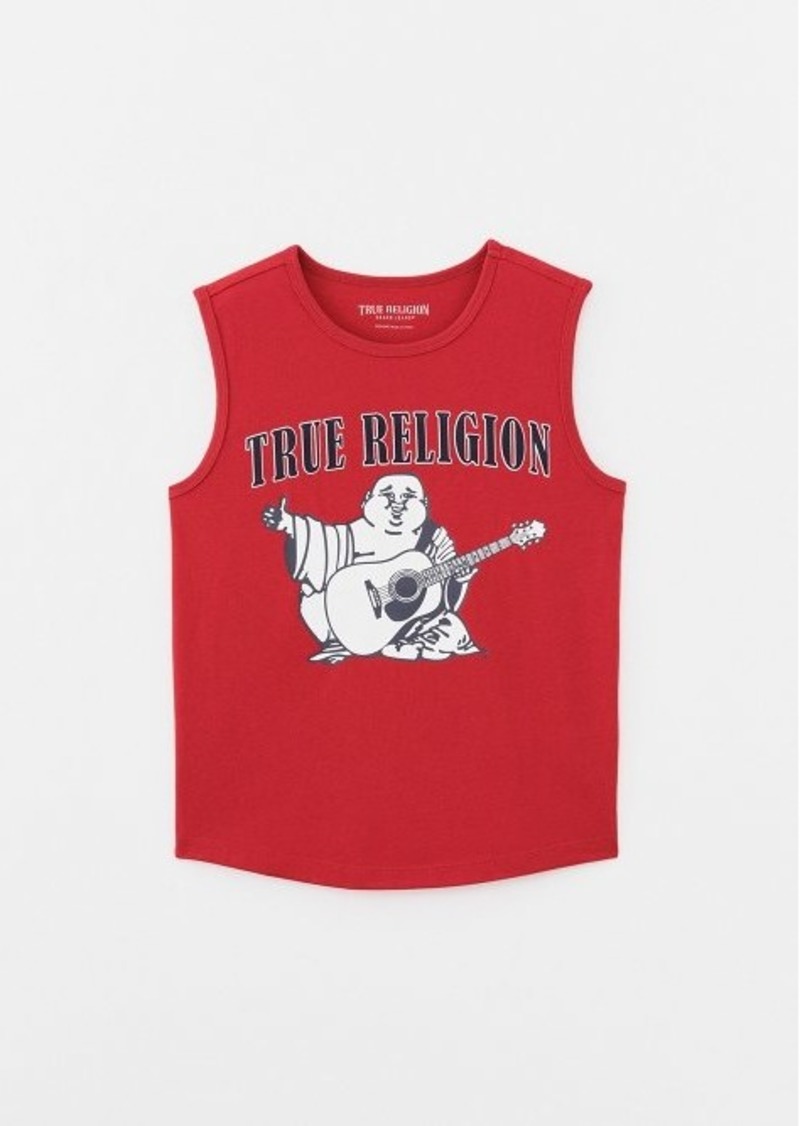 True Religion Men's Boys Buddha Logo Tank Top