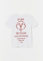 True Religion Men's Boys Buddha Logo T-Shirt