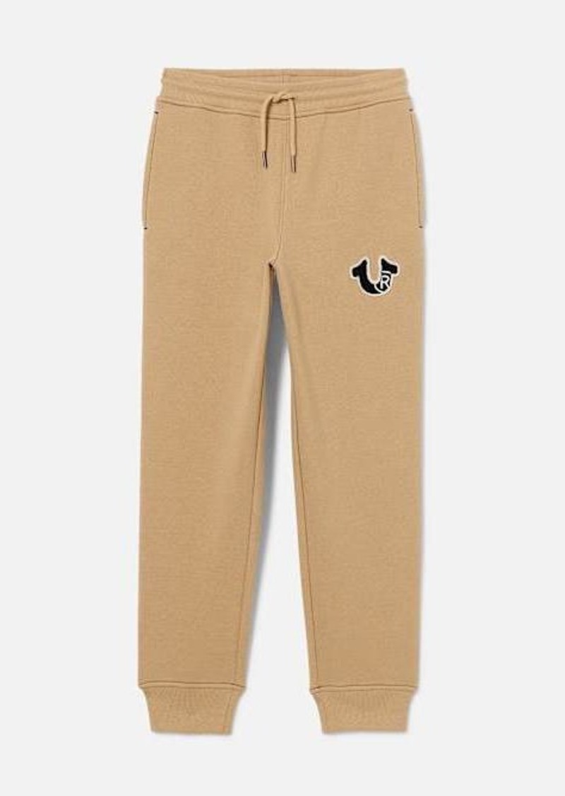 True Religion Men's Boys Embroidered Registered Horseshoe Jogger