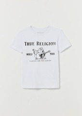 True Religion Men's Boys Foil Buddha Logo T-Shirt