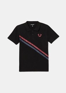 True Religion Men's Boys Horseshoe Striped Polo Shirt