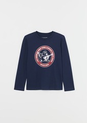 True Religion Men's Boys Long Sleeve Logo T-Shirt