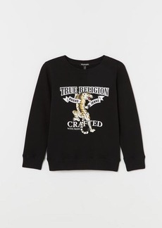 True Religion Men's Boys Tiger Fleece Sweatshirt