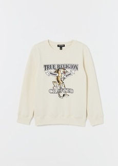True Religion Men's Boys Tiger Fleece Sweatshirt