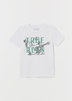 True Religion Men's Boys TR Buddha Logo Tee