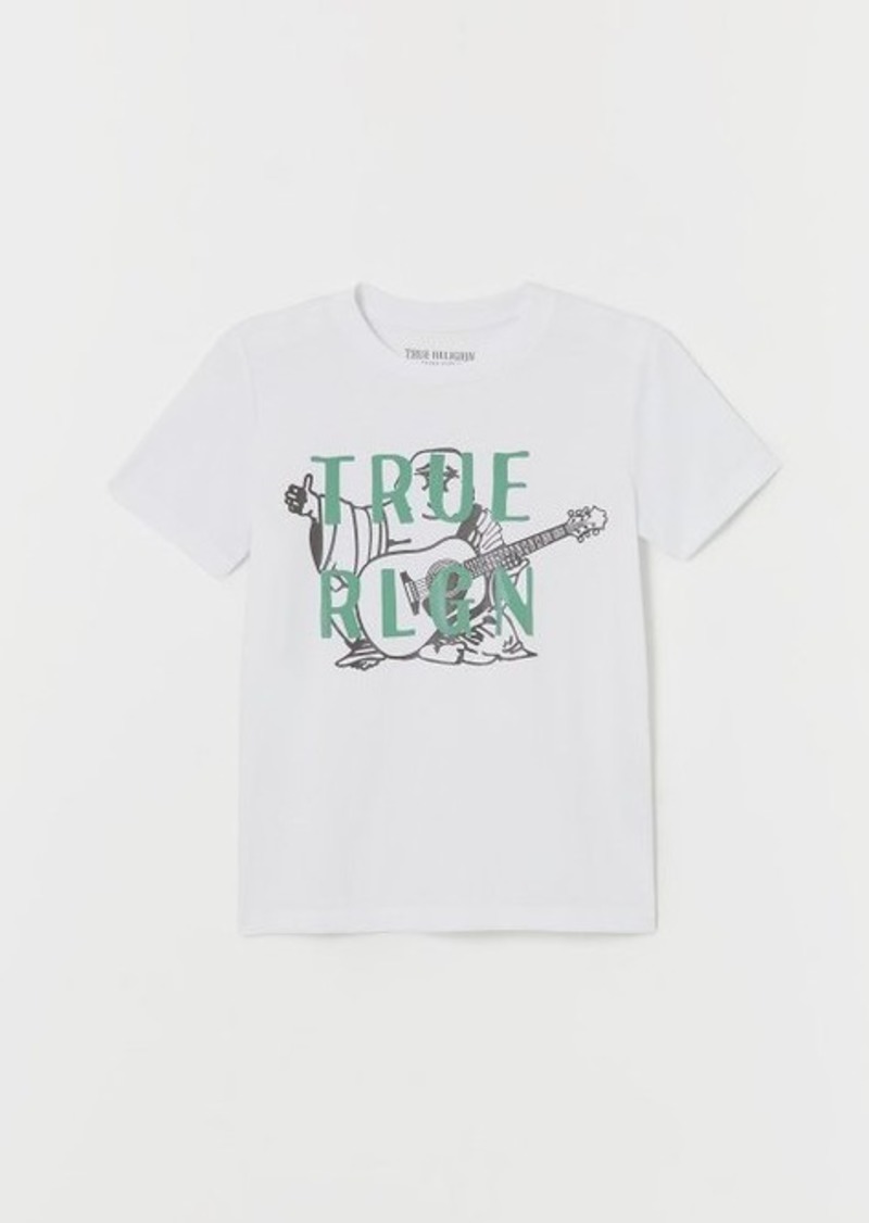 True Religion Men's Boys TR Buddha Logo T-Shirt