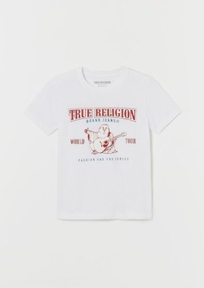 True Religion Men's Boys TR Buddha Puff Print Tee