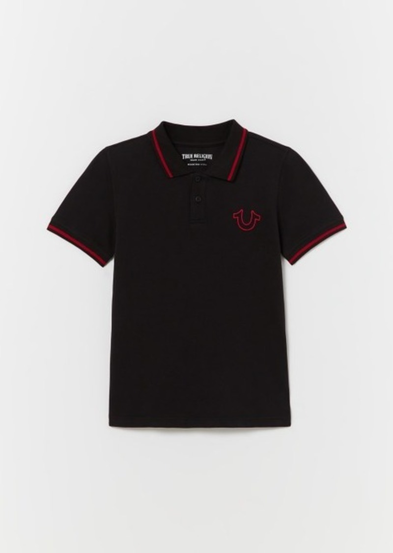 Men's Boys True Religion Logo Polo Shirt