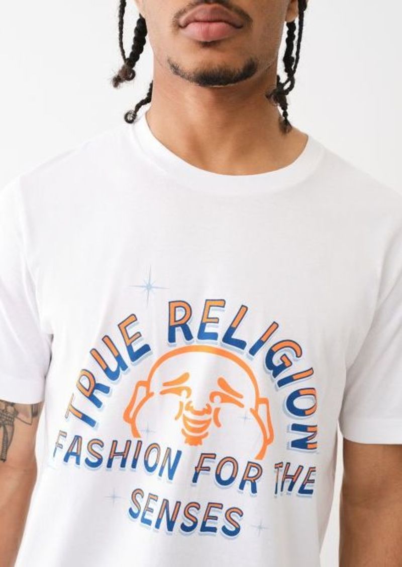 True Religion Men's Buddha Face Crew T-Shirt