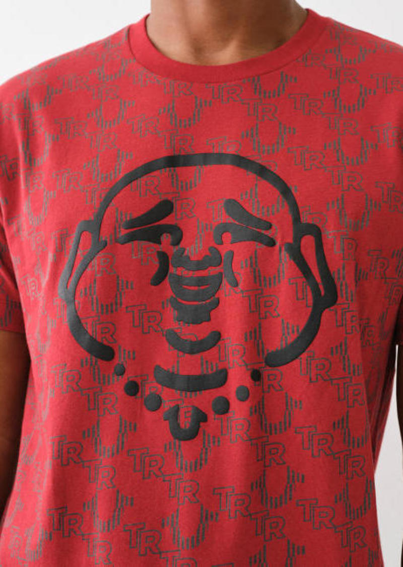 True Religion Men's Buddha Face TR Monogram T-Shirt