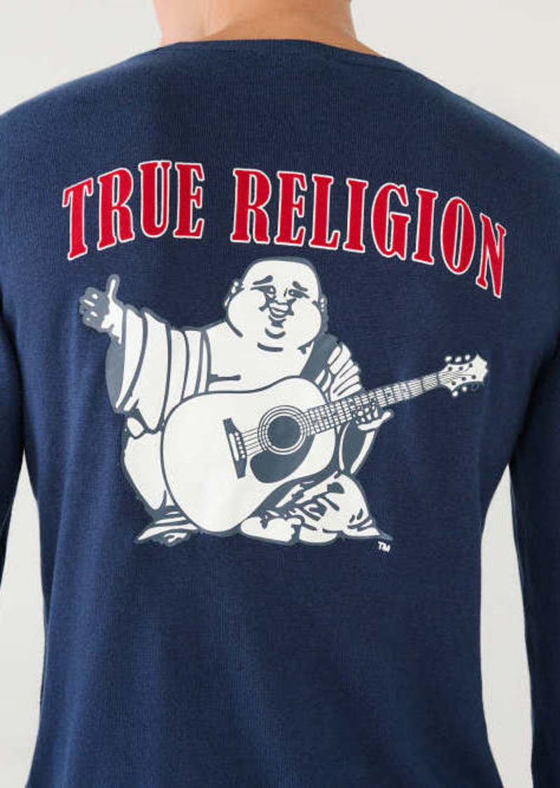True Religion Men's Buddha Logo Sweater