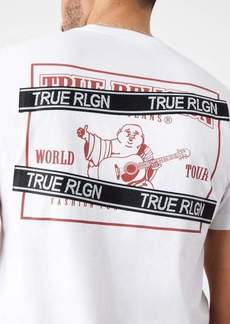 True Religion Men's Buddha Logo Tape Tee