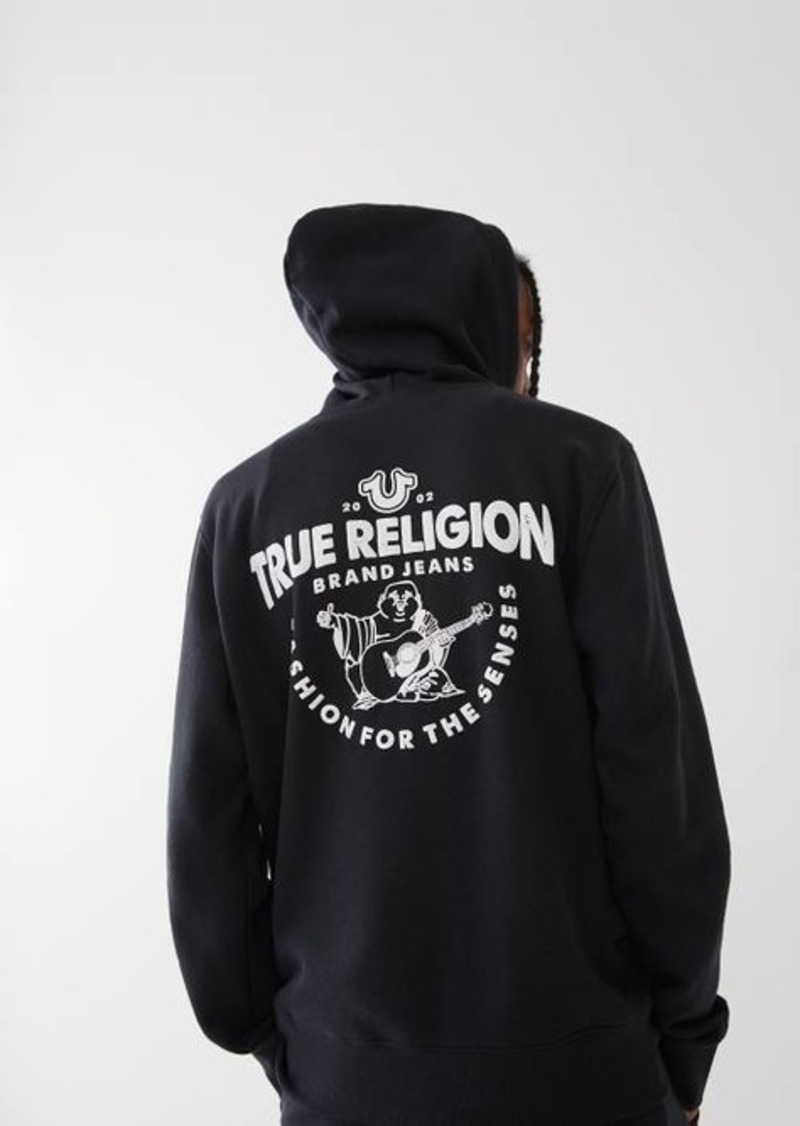 True Religion Men's Buddha Logo Zip Hoodie