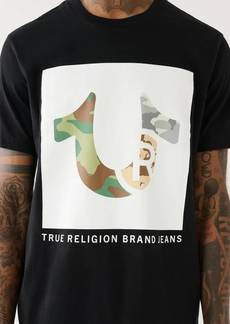Men's Camo True Religion Logo Tee