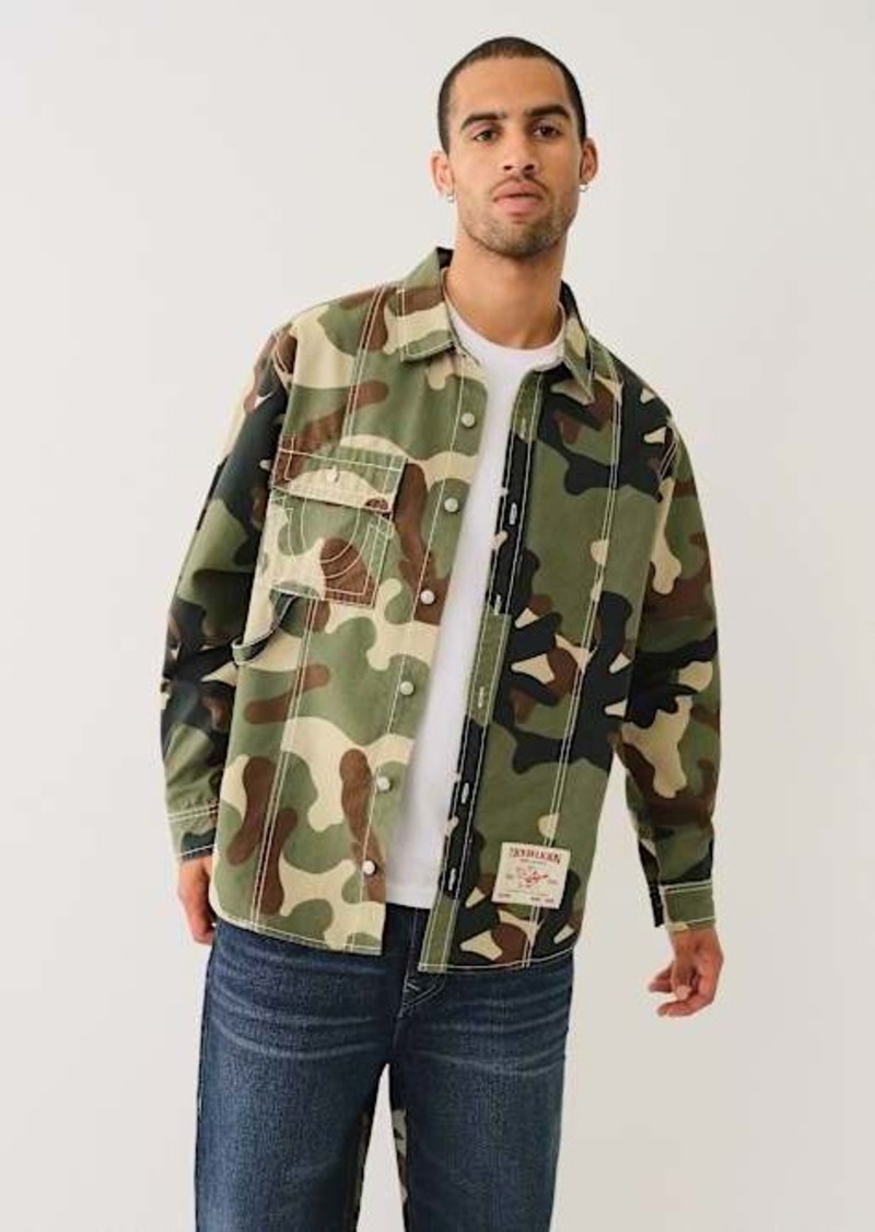 True Religion Men's Camo Workwear Shirt