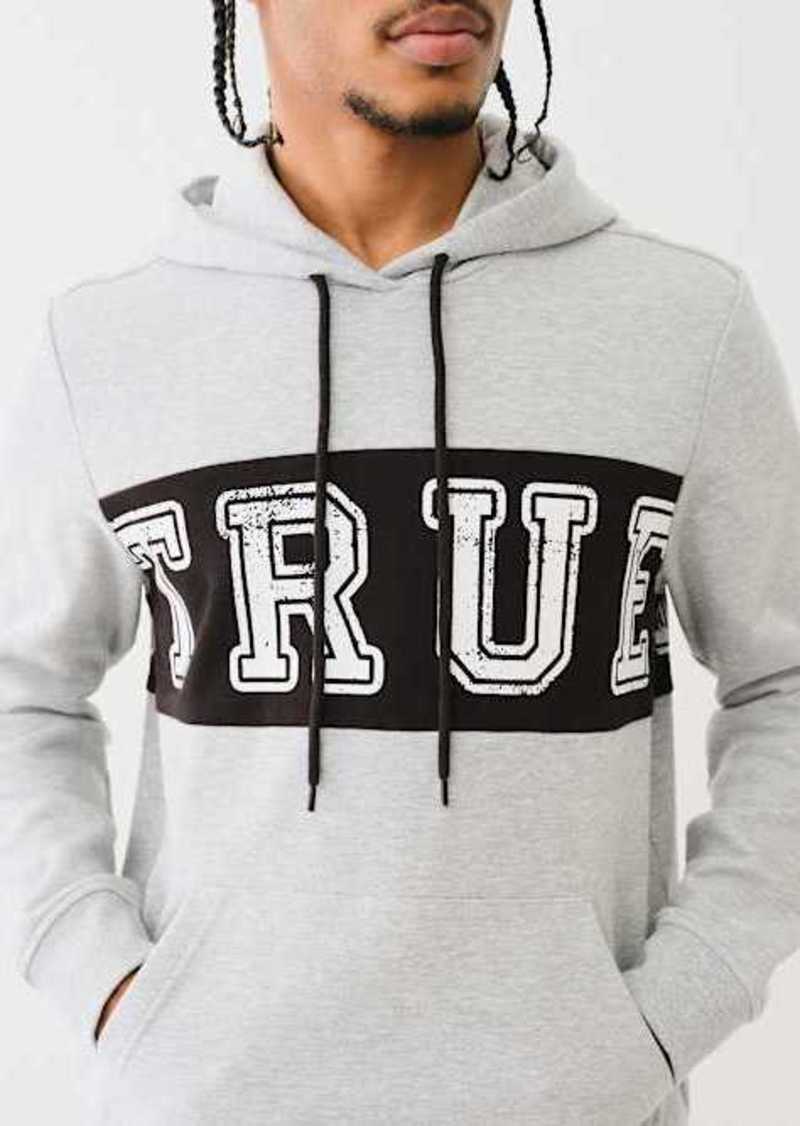 True Religion Men's Contrast Panel Logo Hoodie