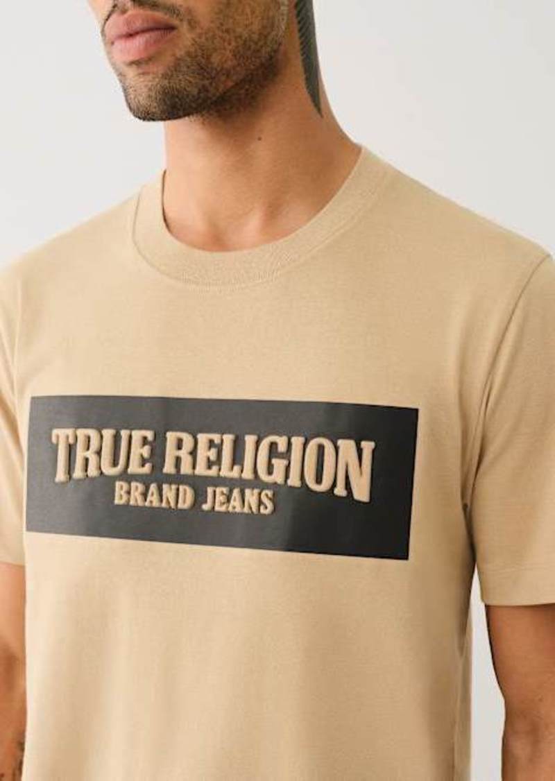 True Religion Men's Embossed Box Logo T-Shirt