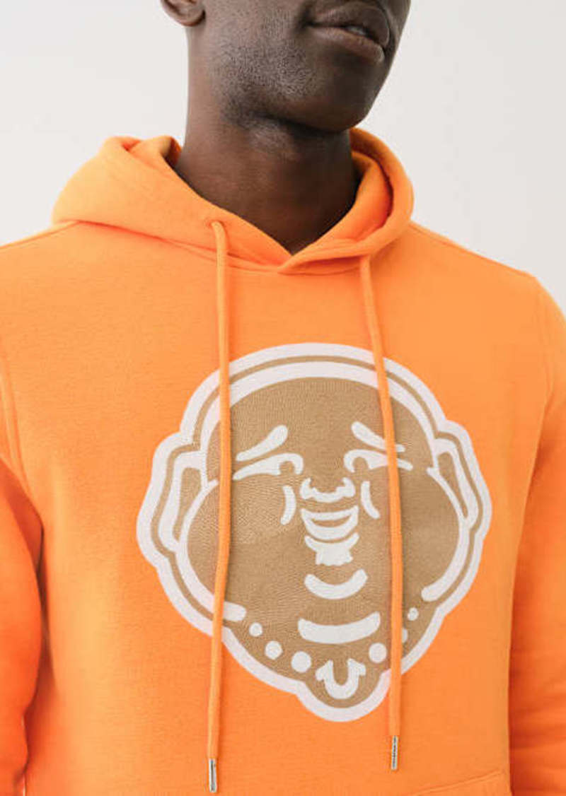 True Religion Men's Embroidered Buddha Face Hoodie