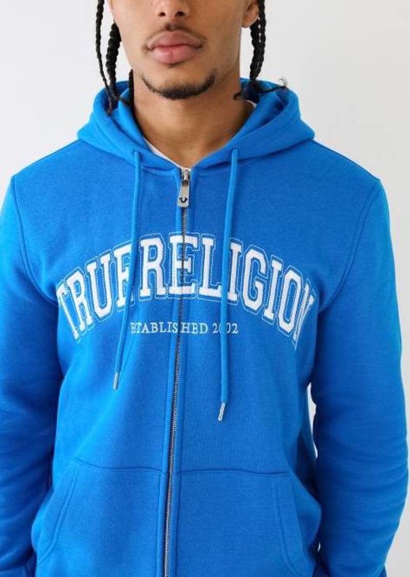 True Religion Men's Embroidered TR Zip Hoodie