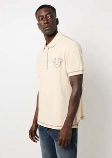 True Religion Men's Flatlock Horseshoe Polo Shirt