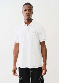 True Religion Men's Flatlock Horseshoe Polo Shirt